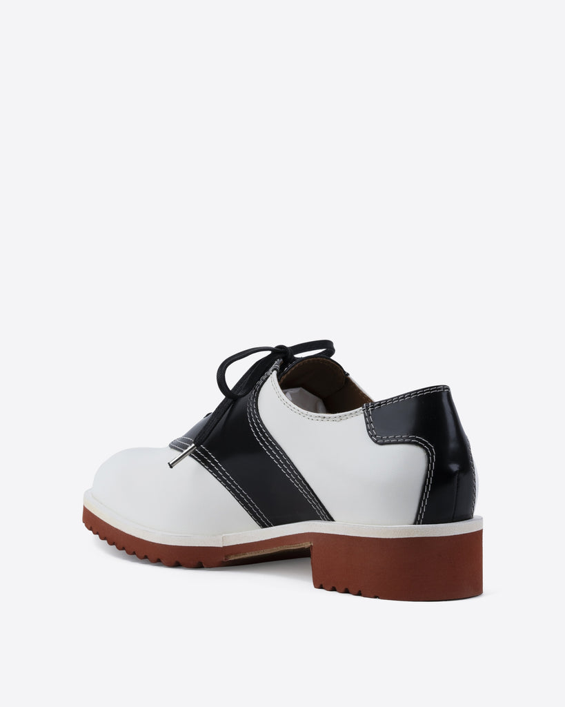 Saddle Shoe Black White – Labucq
