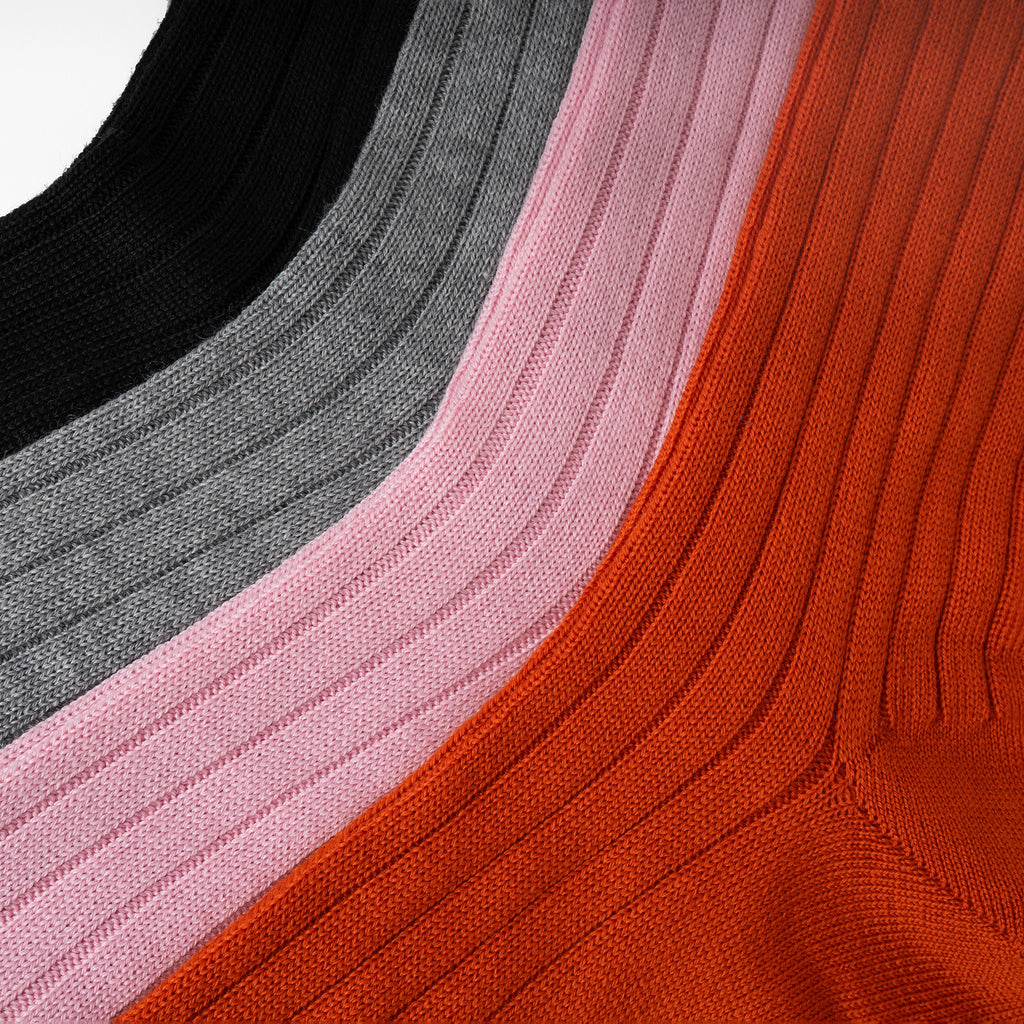 Merino Rib Sock Black – Labucq