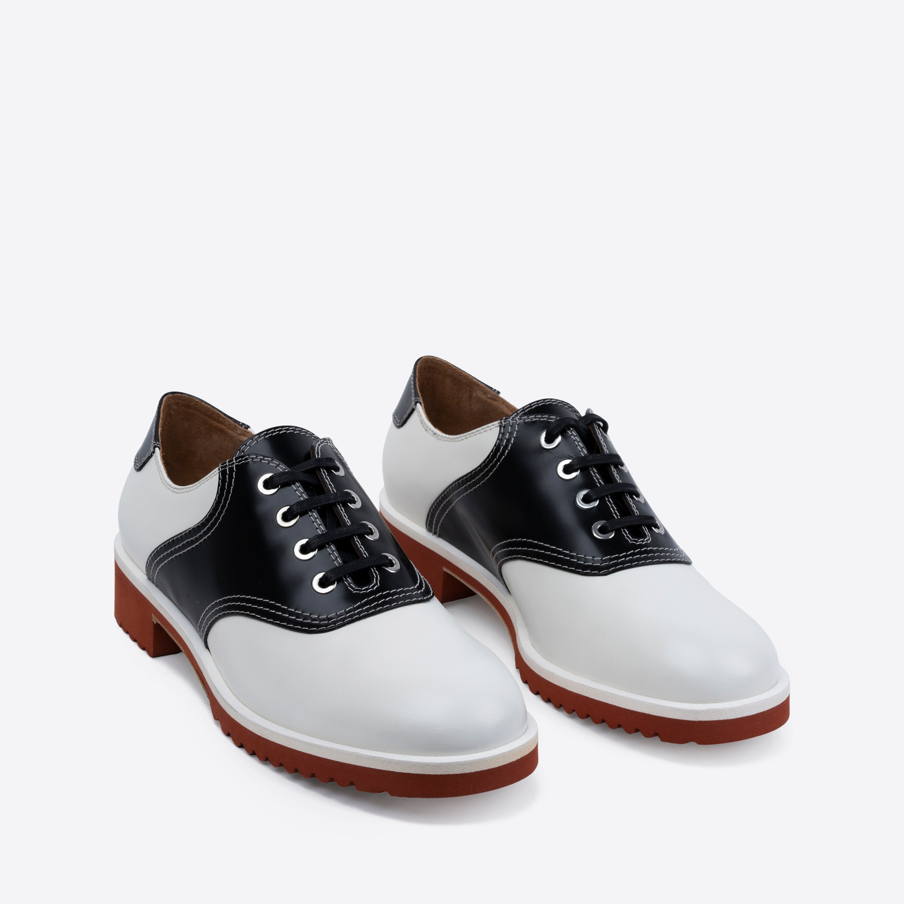 Saddle Shoe Black White Labucq